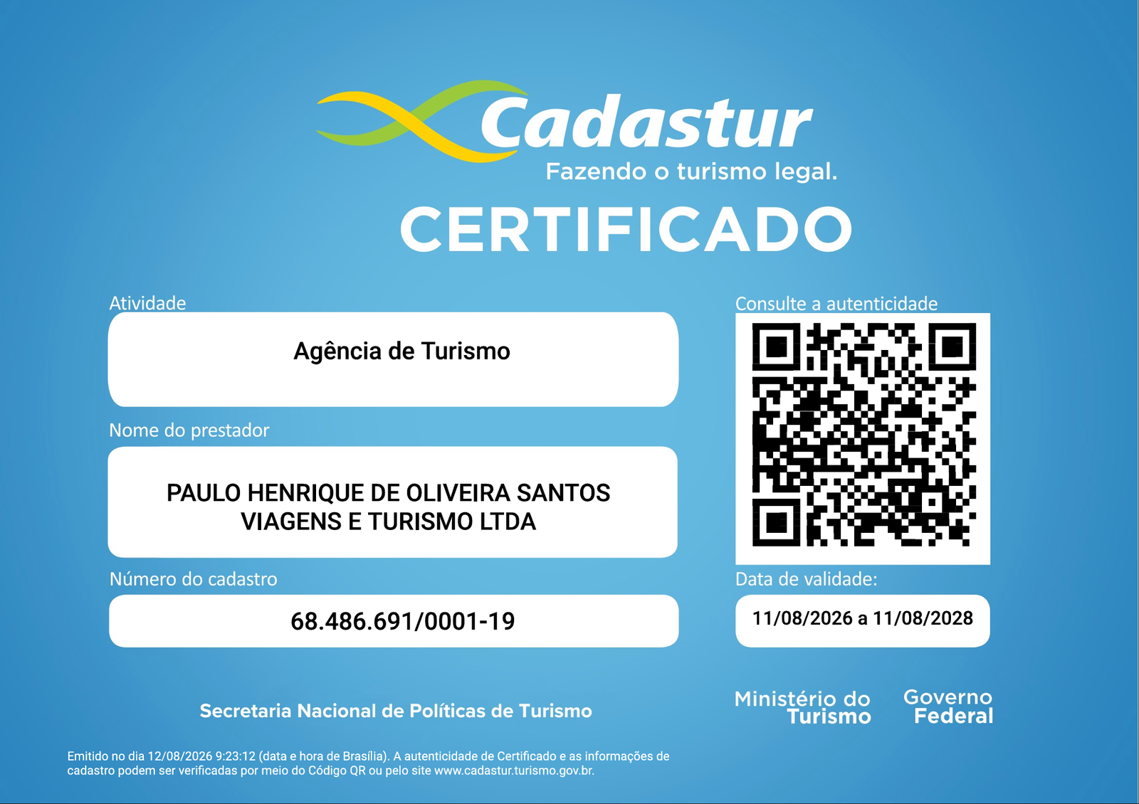 Cadastur — Ministério do Turismo